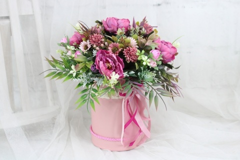 Kwiatowy flower box dekoracja prezent RÓŻ kwiatowe pudełko Kwiatowy flower box dekoracja prezent RÓŻ kwiatowe pudełko