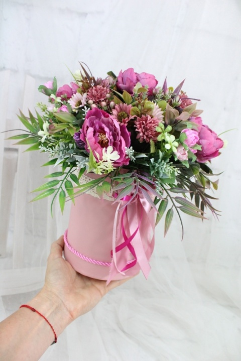 Kwiatowy flower box dekoracja prezent RÓŻ kwiatowe pudełko Kwiatowy flower box dekoracja prezent RÓŻ kwiatowe pudełko