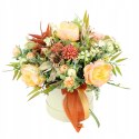 Kwiatowy flower box kompozycja na prezent ŁOSOŚ kwiatowe pudełko