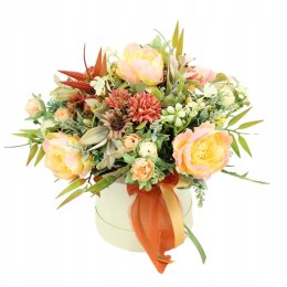Kwiatowy flower box kompozycja na prezent ŁOSOŚ kwiatowe pudełko