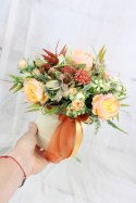Kwiatowy flower box kompozycja na prezent ŁOSOŚ kwiatowe pudełko