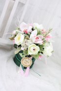 Kwiaty dzień nauczyciela flower box prezent podziękowanie upominek