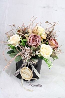 Kwiaty dzień nauczyciela flower box prezent podziękowanie upominek
