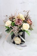 Kwiaty dzień nauczyciela flower box prezent podziękowanie upominek