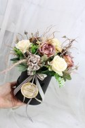 Kwiaty dzień nauczyciela flower box prezent podziękowanie upominek