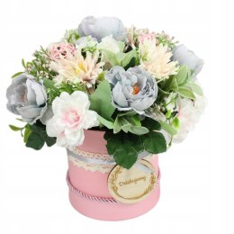 Kwiaty prezent dla nauczyciela flower box podziękowanie upominek