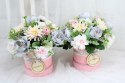 Kwiaty prezent dla nauczyciela flower box podziękowanie upominek