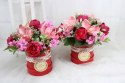 Kwiaty prezent dla nauczyciela flower box podziękowanie upominek