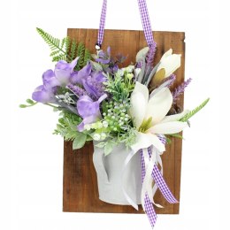 Stroik ramka ozdobna wisząca dekoracja domu biura kompozycja kwiatowa