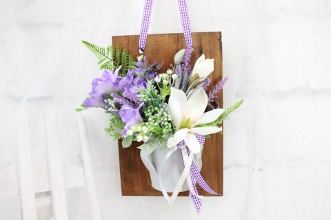 Stroik ramka ozdobna wisząca dekoracja domu biura kompozycja kwiatowa