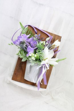 Stroik ramka ozdobna wisząca dekoracja domu biura kompozycja kwiatowa