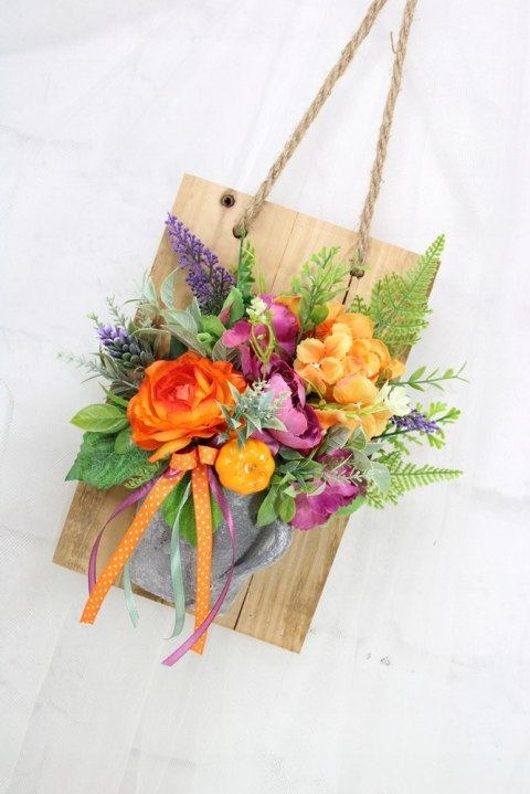 Stroik ramka wisząca drewniana dekoracja domu ozdoba upominek