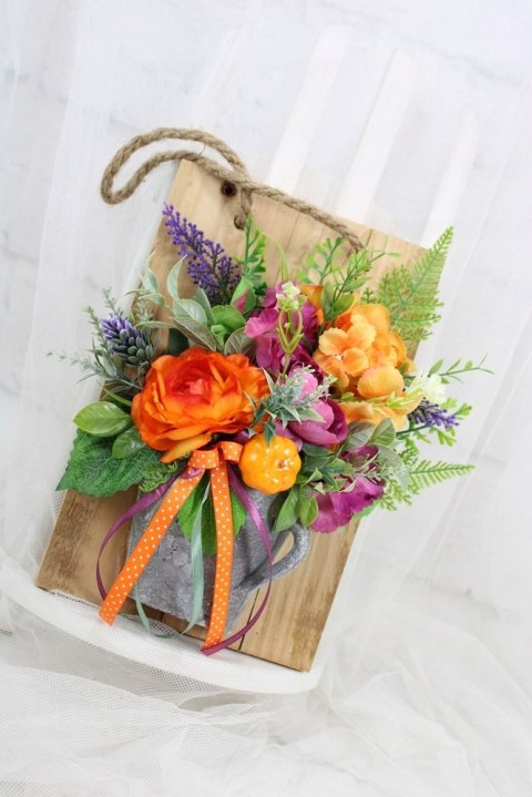 Stroik ramka wisząca drewniana dekoracja domu ozdoba upominek