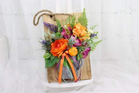 Stroik ramka wisząca drewniana dekoracja domu ozdoba upominek