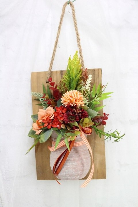 Stroik ramka wisząca drewniana dekoracja domu ozdoba upominek