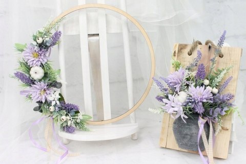 Stroik ramka wisząca drewniana dekoracja domu ozdoba upominek