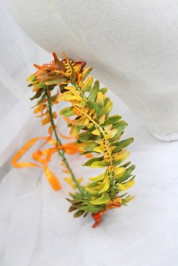 Wianek na głowę jesienny paproć boho sesja do zdjęć