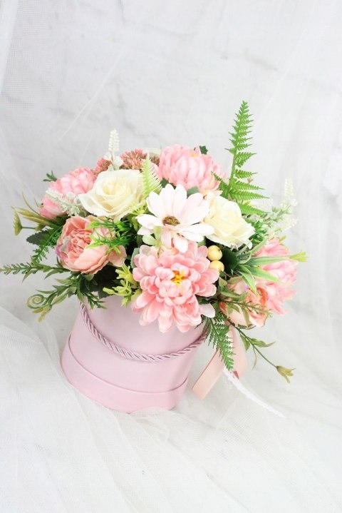 Jesienny stroik flower box prezent kwiatowa dekoracja domu PUDROWA Jesienny stroik flower box prezent kwiatowa dekoracja domu PUDROWA