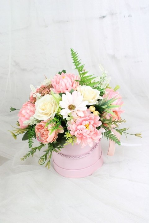Jesienny stroik flower box prezent kwiatowa dekoracja domu PUDROWA Jesienny stroik flower box prezent kwiatowa dekoracja domu PUDROWA