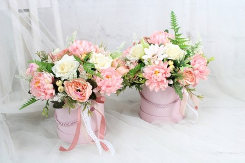 Jesienny stroik flower box prezent kwiatowa dekoracja domu PUDROWA Jesienny stroik flower box prezent kwiatowa dekoracja domu PUDROWA