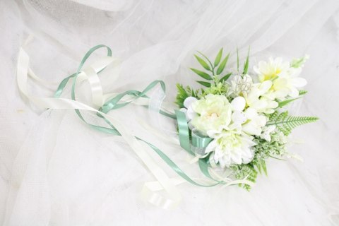 Ozdoba na koszyk wielkanocny dekoracja koszyczka na święconkę hiacynt