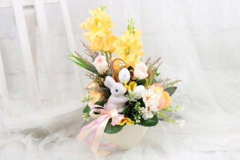 Stroik Wielkanocny na stół Świąteczna dekoracja wielkanocna domu