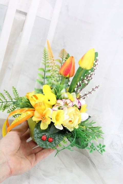 Stroik Wielkanocny na stół Świąteczna dekoracja wielkanocna domu