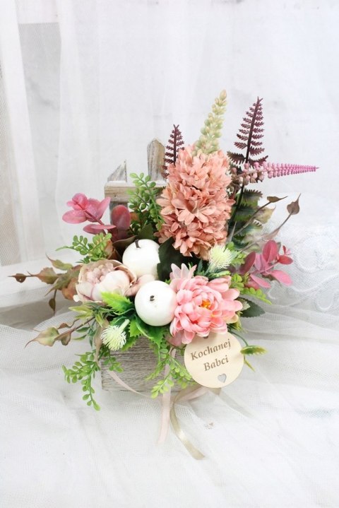 Stroik prezent kwiaty dla Dziadka Babci upominek bukiet kwiatów