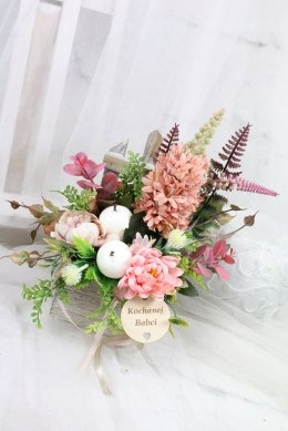 Stroik prezent kwiaty dla Dziadka Babci upominek bukiet kwiatów