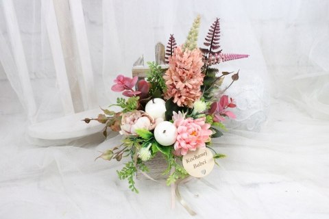 Stroik prezent kwiaty dla Dziadka Babci upominek bukiet kwiatów