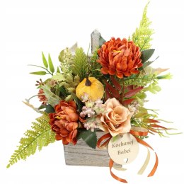 Stroik prezent kwiaty dla Dziadka Babci upominek bukiet kwiatów