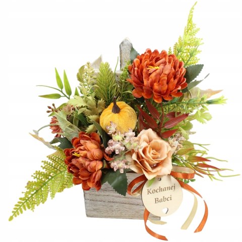 Stroik prezent kwiaty dla Dziadka Babci upominek bukiet kwiatów