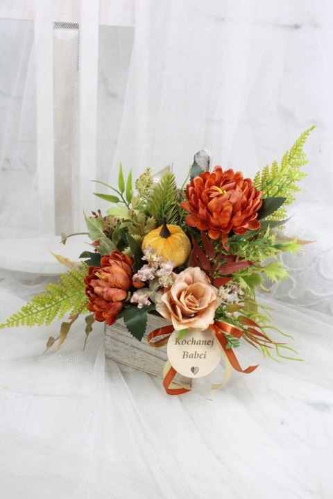 Stroik prezent kwiaty dla Dziadka Babci upominek bukiet kwiatów