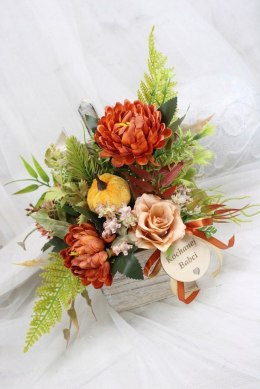 Stroik prezent kwiaty dla Dziadka Babci upominek bukiet kwiatów