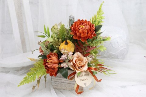 Stroik prezent kwiaty dla Dziadka Babci upominek bukiet kwiatów