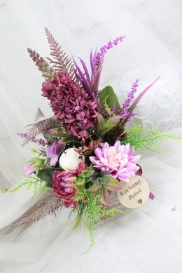 Stroik prezent kwiaty dla Dziadka Babci upominek bukiet kwiatów