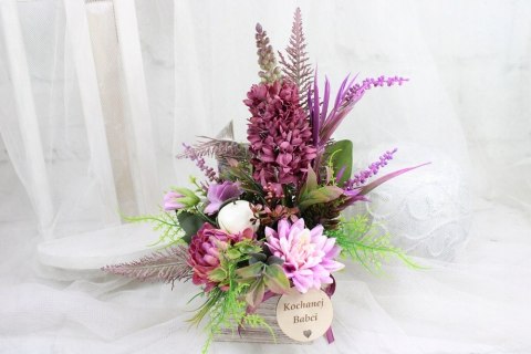 Stroik prezent kwiaty dla Dziadka Babci upominek bukiet kwiatów