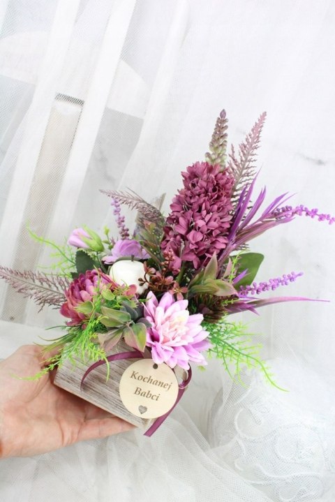 Stroik prezent kwiaty dla Dziadka Babci upominek bukiet kwiatów