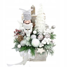 Stroik świąteczny na stół kompozycja bożenarodzenie żołnierz