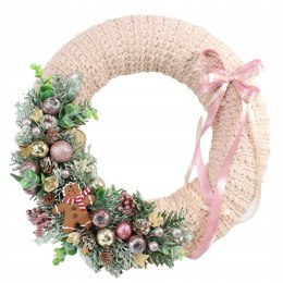 Wianek świąteczny sweterek dekoracja domu stylowy