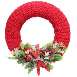 Wianek świąteczny sweterek dekoracja domu stylowy