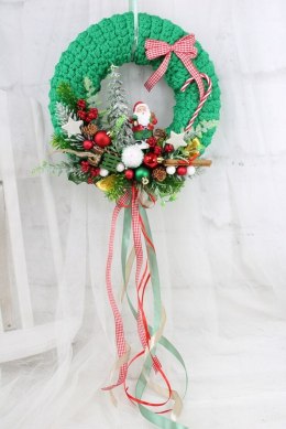 Wianek świąteczny sweterek stroik boże narodzenie stylowy