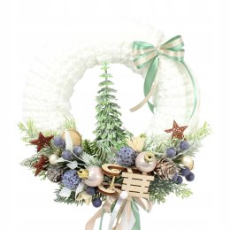 Wianek świąteczny sweterek stroik boże narodzenie stylowy