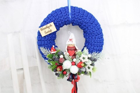 Wianek świąteczny sweterek stroik boże narodzenie stylowy