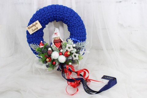Wianek świąteczny sweterek stroik boże narodzenie stylowy