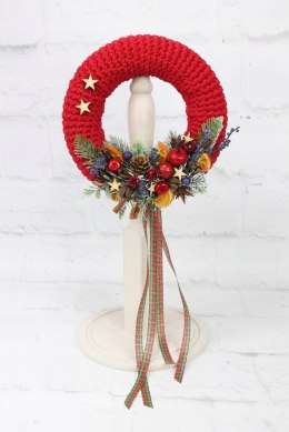Wianek świąteczny sweterek stroik boże narodzenie stylowy