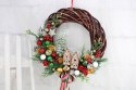 Wianek świąteczny wieniec stroik na drzwi dekoracja DOMEK