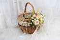 Koszyk wielkanocny na święconkę bolerko dekorowany koszyczek