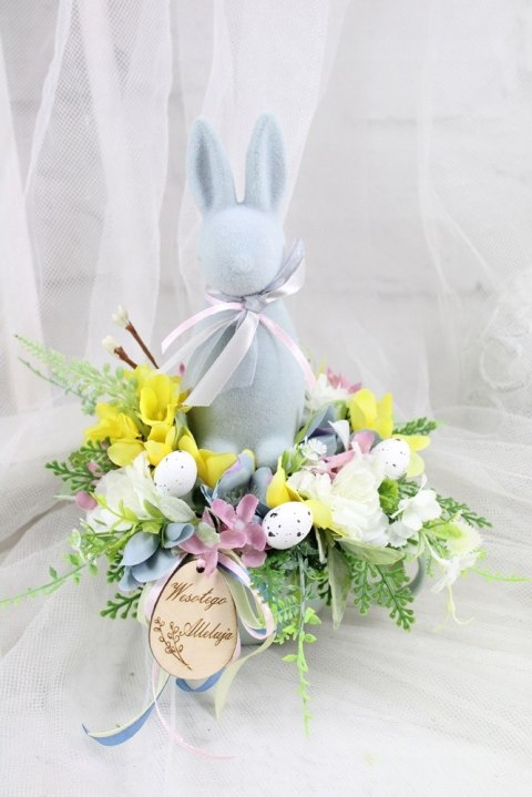 Stroik Wielkanocny na stół Świąteczna dekoracja wielkanocna domu