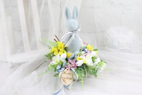 Stroik Wielkanocny na stół Świąteczna dekoracja wielkanocna domu